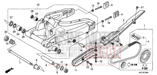 BRAS OSCILLANT CBR600RRD de 2013